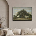Serene Apple Trees Painting: Enhance Your Space with Art 2 : 3 Horizontal Premium Wall Art Canvas by MeriDeewar