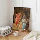 Shakuntala Raja Ravi Varma Painting for Living Room | Indian Mythological Wall Art 3 : 4 Vertical Premium Wall Art Canvas by MeriDeewar