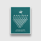 Sharada Mantra Painting 3 : 4 Vertical New Premium Wall Art Canvas by MeriDeewar