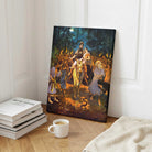 Shiv Parvati Vivah Painting for Home | Raja Ravi Varma Spiritual Wall Art Print 3 : 4 Vertical Premium Wall Art Canvas by MeriDeewar
