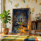 Shiva Lingam | Hindu Wall Art 2 : 3 Vertical Premium Wall Art Canvas by MeriDeewar