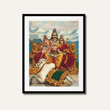Shiva Painting by Raja Ravi Varma – Divine Wall Art | MeriDeewar.com 2 : 3 Vertical Premium Wall Art Canvas by MeriDeewar