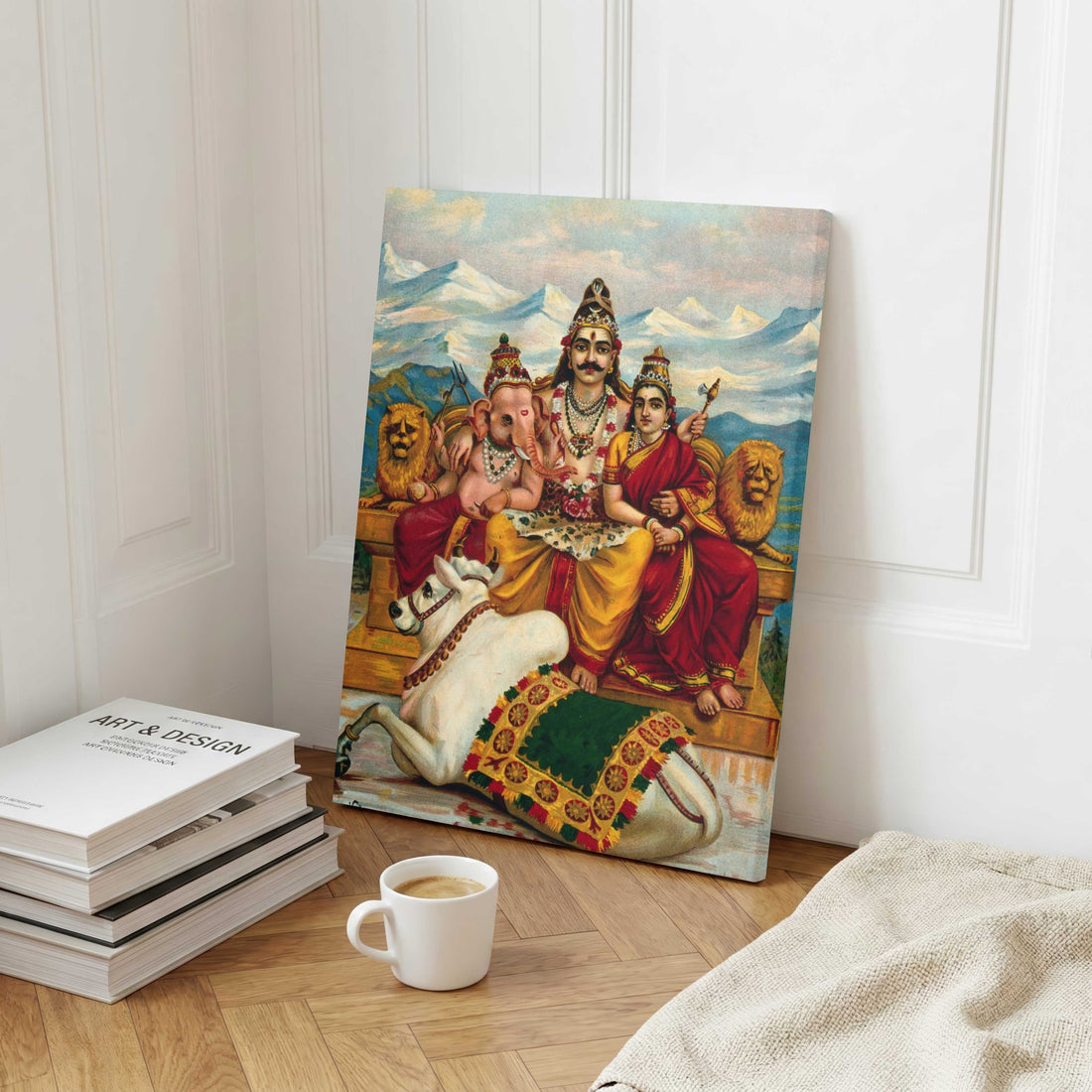 Shiva Painting by Raja Ravi Varma – Divine Wall Art | MeriDeewar.com 2 : 3 Vertical Premium Wall Art Canvas by MeriDeewar