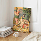 Shiva Parvati Painting for Home | Raja Ravi Varma Shankar Bhili Spiritual Wall Art 2 : 3 Vertical Premium Wall Art Canvas by MeriDeewar