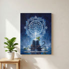 Shiva Tattva | Sacred Shiva Yantra, Shivling & Mahamrityunjaya Mantra Vertical Gallery Wrap Canvas Curate Premium Wall Art Canvas by MeriDeewar