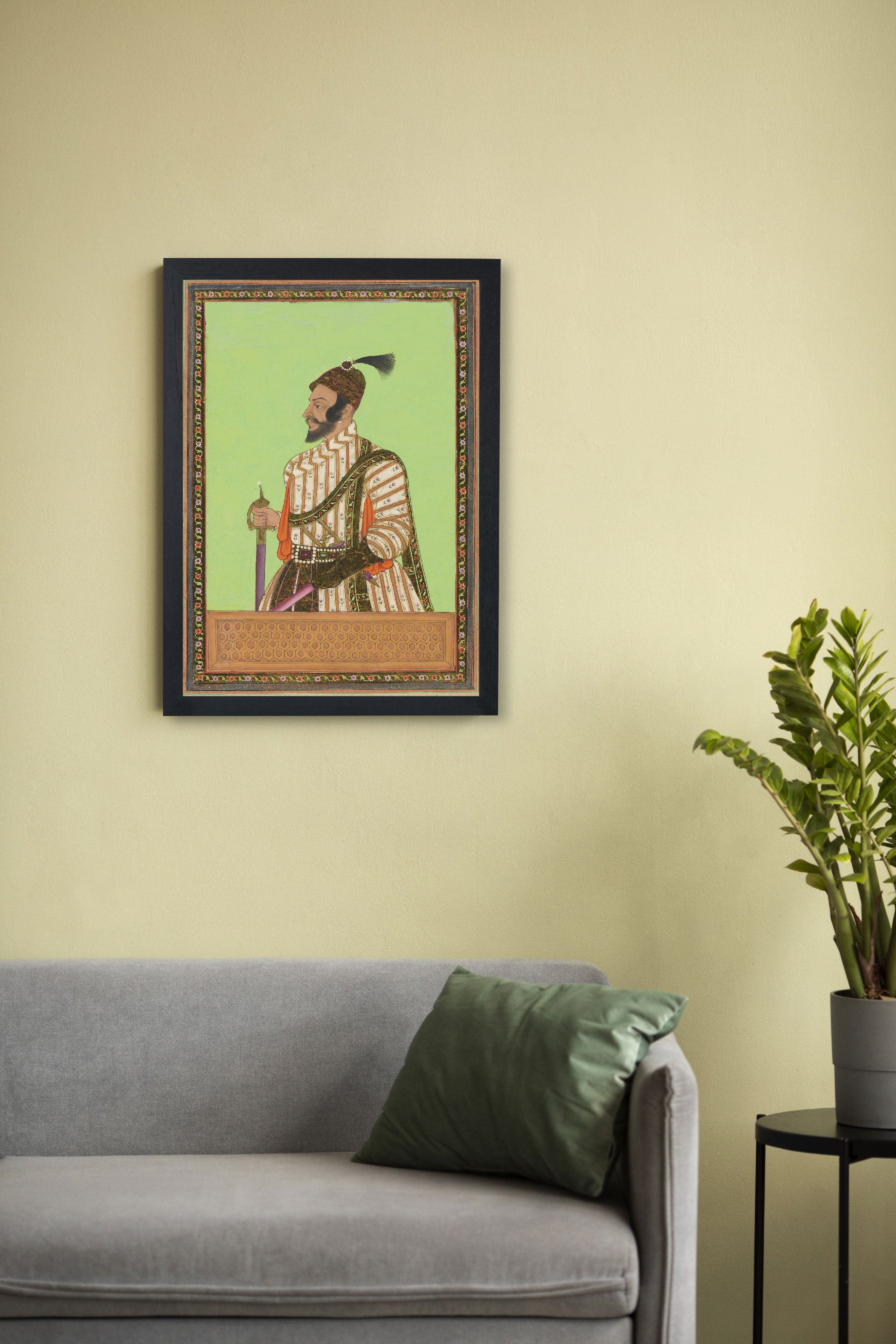 Shivaji Maharaj Classic Paitning Premium Wall Art Canvas by MeriDeewar