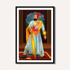 Shivaji Maharaj Painting for Living Room | Royal Maratha Wall Art | Giclée Fine Art Print 2 : 3 Vertical Premium Wall Art Canvas by MeriDeewar