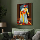 Shivaji Maharaj Painting for Living Room | Royal Maratha Wall Art | Giclée Fine Art Print 2 : 3 Vertical Premium Wall Art Canvas by MeriDeewar