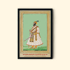 Shivaji Maharaj Vintage Painting Premium Wall Art Canvas by MeriDeewar