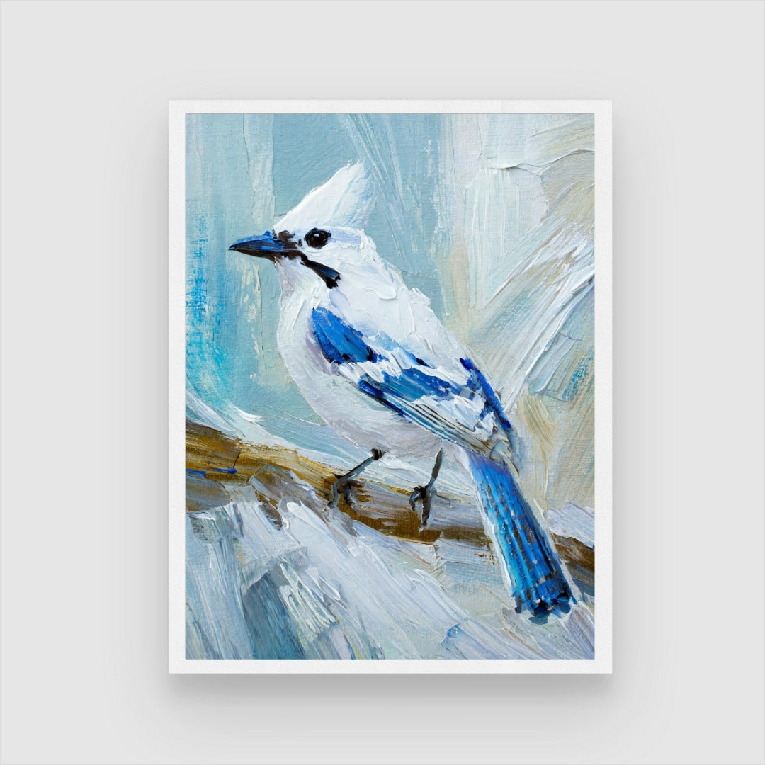 Shop Jay Bird Abstract Art Painting - Exclusive at MeriDeewar 3 : 4 Vertical New Premium Wall Art Canvas by MeriDeewar