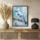 Shop Jay Bird Abstract Art Painting - Exclusive at MeriDeewar 3 : 4 Vertical New Premium Wall Art Canvas by MeriDeewar