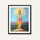 Shree Vishnu Painting – Raja Ravi Varma Hindu Mythology Wall Art | MeriDeewar 3 : 4.2 Vertical Premium Wall Art Canvas by MeriDeewar