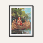 Shrimad Guru Adi Shankaracharya Painting – Raja Ravi Varma Hindu Spiritual Wall Art | MeriDeewar 3 : 4.2 Vertical Premium Wall Art Canvas by MeriDeewar