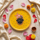 Shrinathji Mukharvind | Hand-Painted Pichwai Wall Art Curate Premium Wall Art Canvas by MeriDeewar