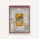 Shrinathji Painting for Pooja Room & Living Room | Pichwai Style Spiritual Wall Art 3 : 4 Vertical Premium Wall Art Canvas by MeriDeewar