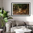 Silent Majesty – The Forest King 2 : 3 Horizontal Premium Wall Art Canvas by MeriDeewar