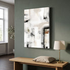 Silent Portals | Modern Neutral Abstract Fine Wall Art 3 : 4 Vertical Premium Wall Art Canvas by MeriDeewar