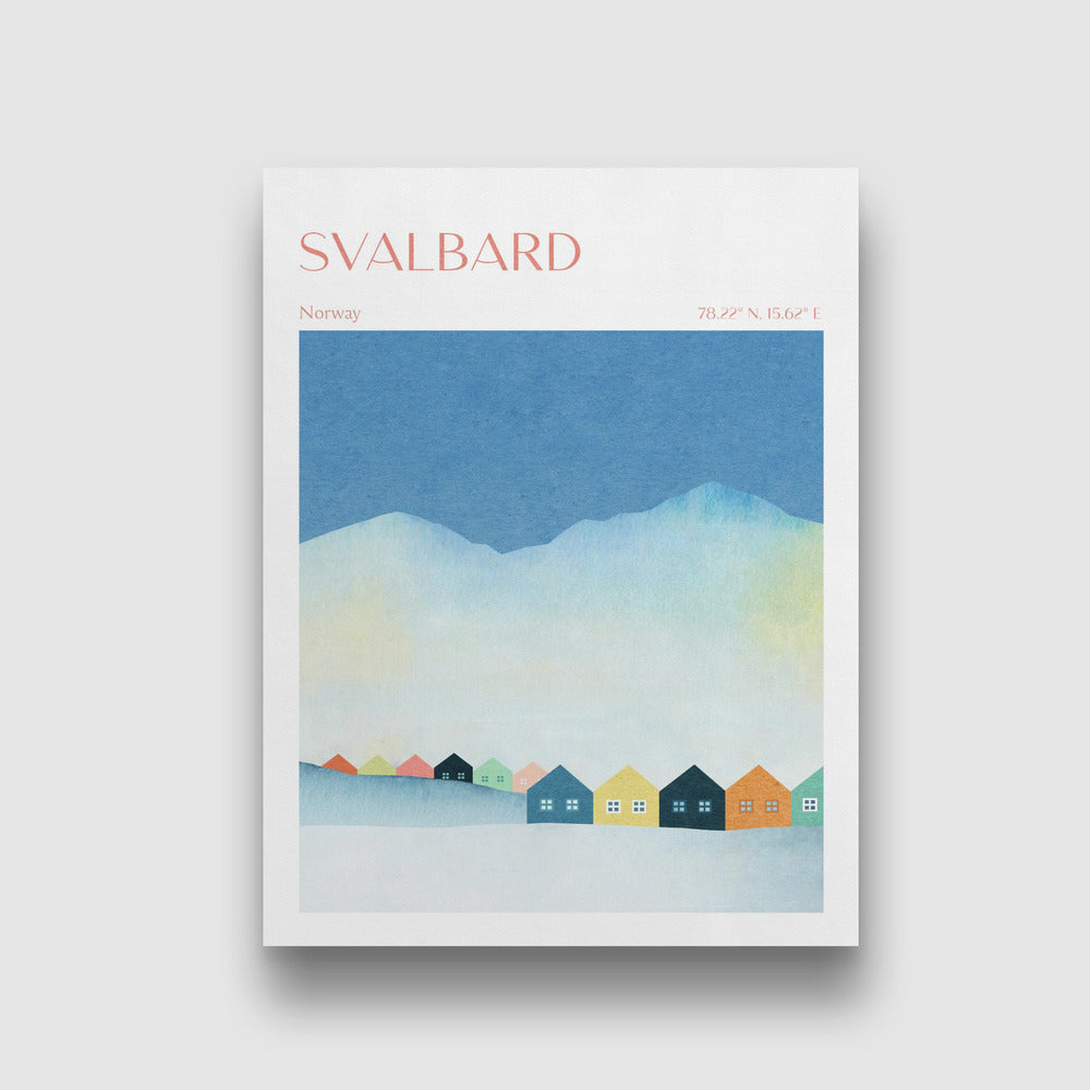 Exquisite Svalbard Norway Art Print - Nordic Elegance Decor