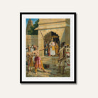 Sita Swayamvar Painting – Ramayan Heritage Art of Rama and Sita | MeriDeewar 2 : 3 Vertical Premium Wall Art Canvas by MeriDeewar