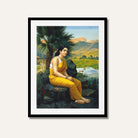 Sita Vanvas Painting by Raja Ravi Varma – Ramayan Wall Art | MeriDeewar 2 : 3 Vertical Premium Wall Art Canvas by MeriDeewar
