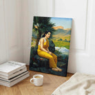 Sita Vanvas Painting by Raja Ravi Varma – Spiritual Wall Art for Living Room | Ramayan Art Print 2 : 3 Vertical Premium Wall Art Canvas by MeriDeewar