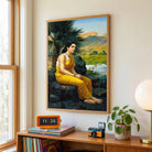 Sita Vanvas Painting by Raja Ravi Varma – Spiritual Wall Art for Living Room | Ramayan Art Print 2 : 3 Vertical Premium Wall Art Canvas by MeriDeewar