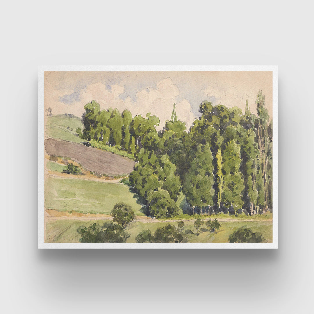 Sketchbook Painting by Gustave Caillebotte 3 : 4 Horizontal New Premium Wall Art Canvas by MeriDeewar