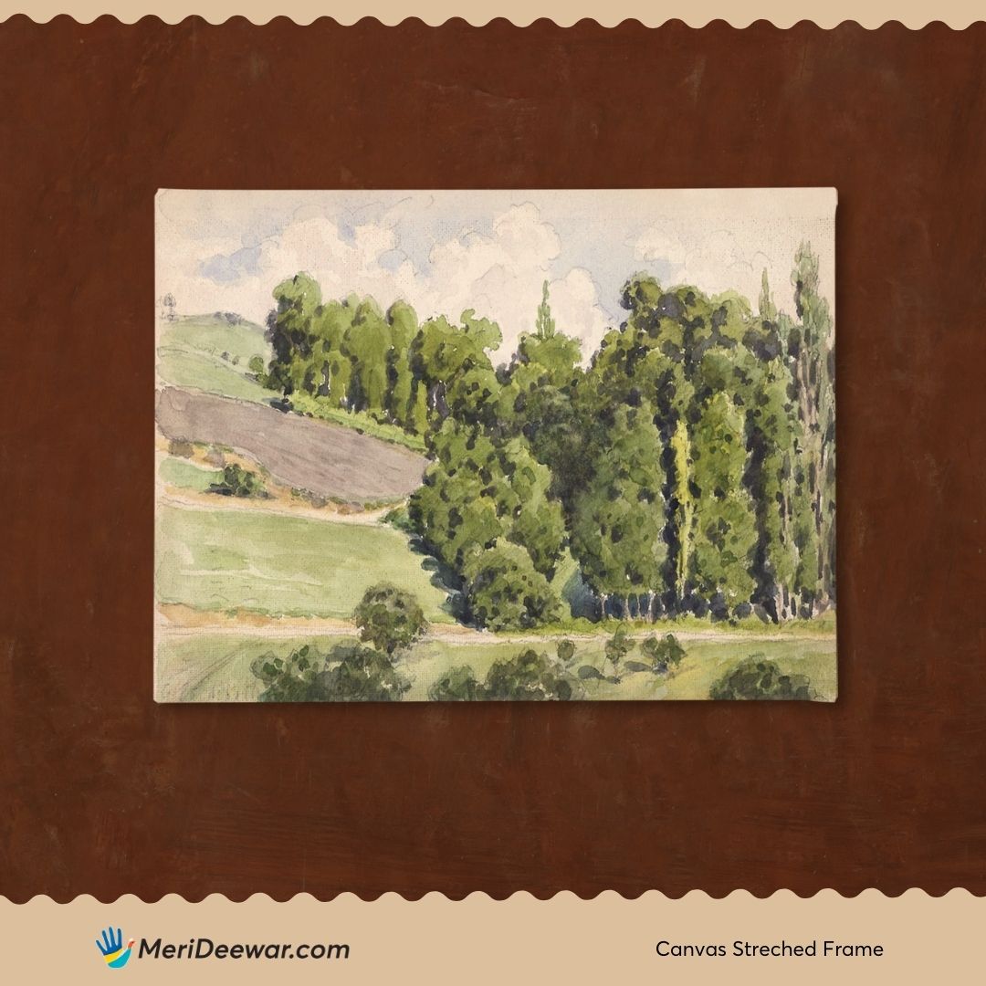 Sketchbook Painting by Gustave Caillebotte 3 : 4 Horizontal New Premium Wall Art Canvas by MeriDeewar