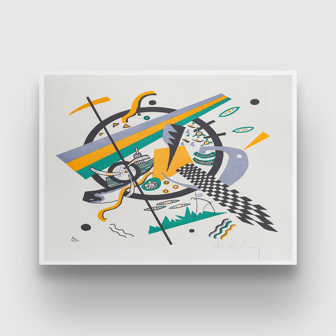 Small Worlds IV painting by Kleine Welten 3 : 4 Horizontal New Premium Wall Art Canvas by MeriDeewar