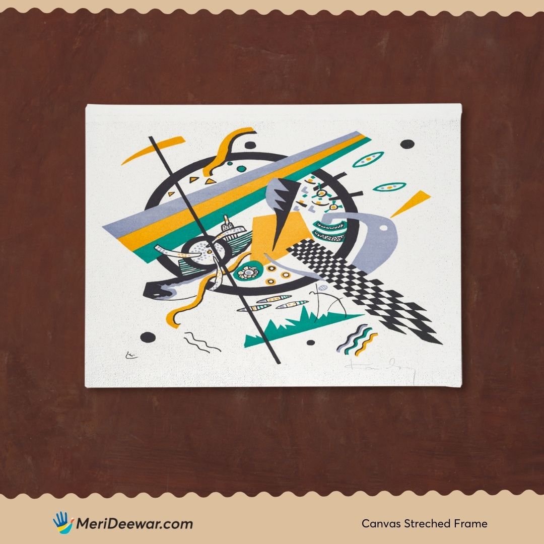 Small Worlds IV painting by Kleine Welten 3 : 4 Horizontal New Premium Wall Art Canvas by MeriDeewar