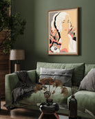 Social Lady Poster 3 : 4 Vertical New Premium Wall Art Canvas by MeriDeewar