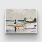 Spearing Eels by Winslow Homer 3 : 4 Horizontal New Premium Wall Art Canvas by MeriDeewar