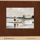 Spearing Eels by Winslow Homer 3 : 4 Horizontal New Premium Wall Art Canvas by MeriDeewar