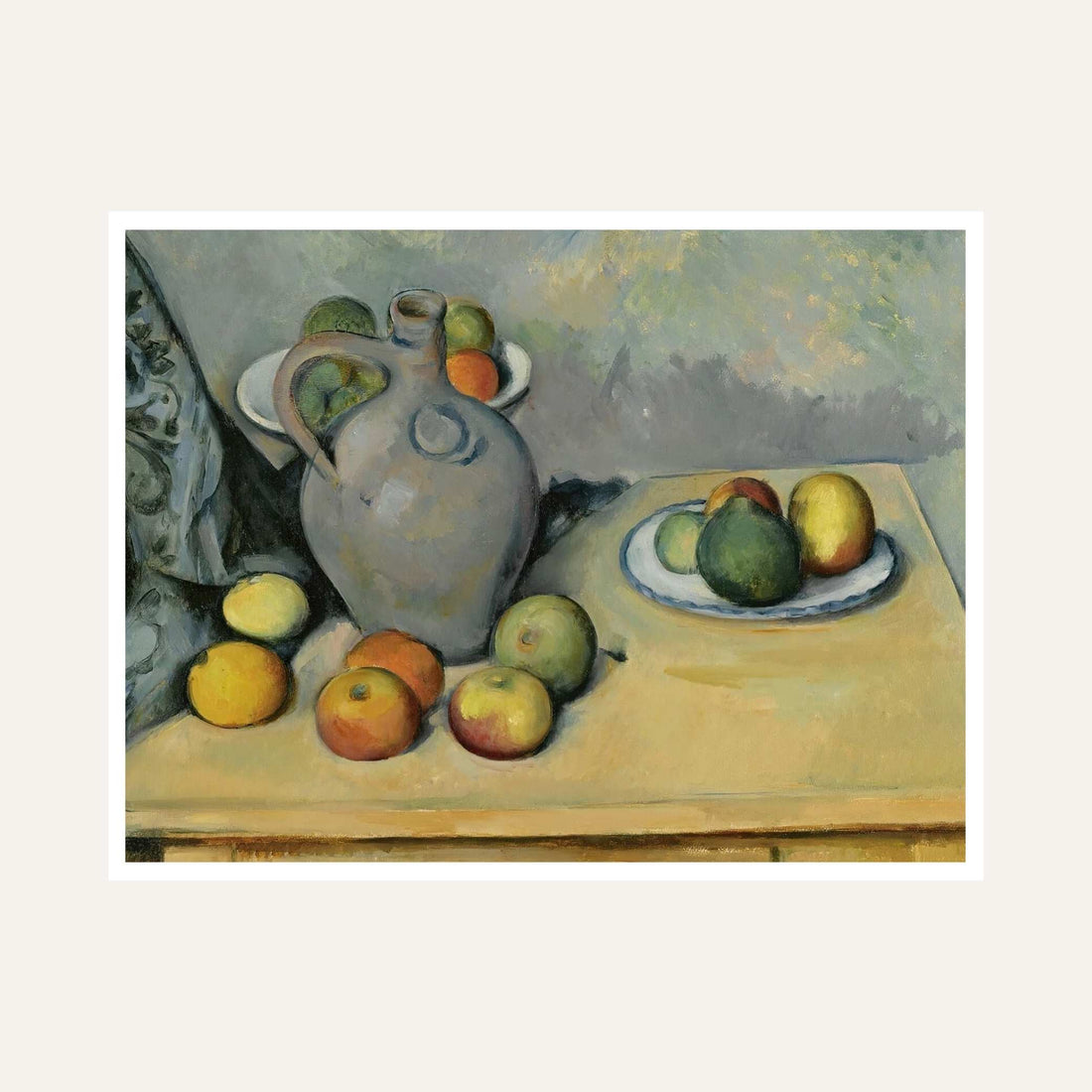 Still Life Fruit Painting for Dining Room | Paul Cézanne Wall Art | Giclée Fine Art Print 6 : 5 Horizontal Premium Wall Art Canvas by MeriDeewar