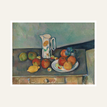 Still Life Fruit Painting for Dining Room | Paul Cézanne Wall Art | Giclée Fine Art Print 6 : 5 Horizontal Premium Wall Art Canvas by MeriDeewar