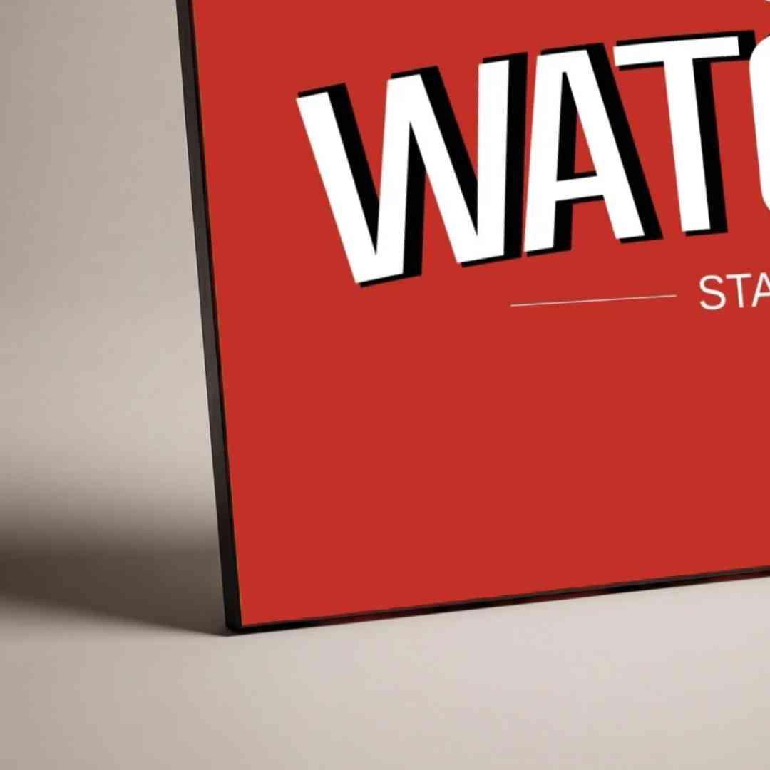"Stop Watching Start Doing" Typography Poster | Horizontal Borderless Art Frame Poster Premium Wall Art Canvas by MeriDeewar