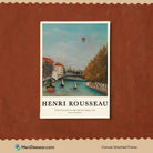 Study for View of the Pont de Sevres by Henri Rousseau 3 : 4 Vertical New Premium Wall Art Canvas by MeriDeewar