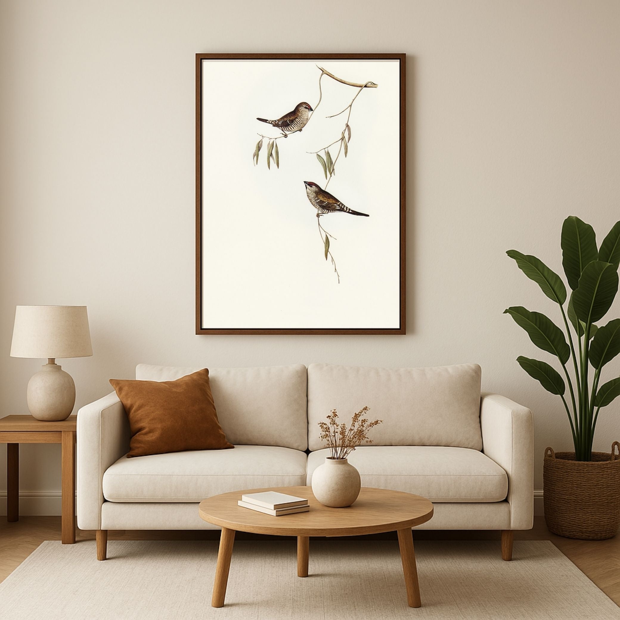 Stunning Bird Canvas: Unique Artwork for Living Spaces 2 : 3 Vertical Premium Wall Art Canvas by MeriDeewar