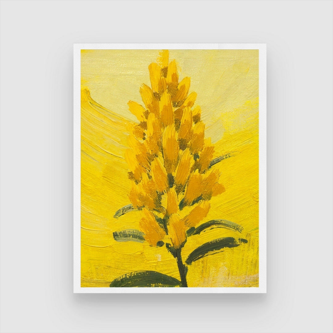 Stunning Cockscomb Floral Painting – Buy Online at MeriDeewar 3 : 4 Vertical New Premium Wall Art Canvas by MeriDeewar