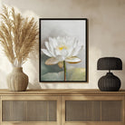 Stunning Lotus Flower Abstract Canvas for Modern Interiors 3 : 4 Vertical New Premium Wall Art Canvas by MeriDeewar