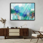 "Submerged Depths" Modern Abstract Underwater Giclée Print | Wall Art 3 : 4 Horizontal New Premium Wall Art Canvas by MeriDeewar