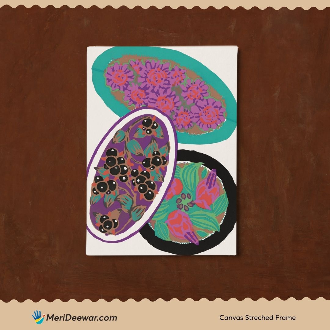 Suggestions for Stuffs and Carpets by E.A. Seguy 3 : 4 Vertical New Premium Wall Art Canvas by MeriDeewar