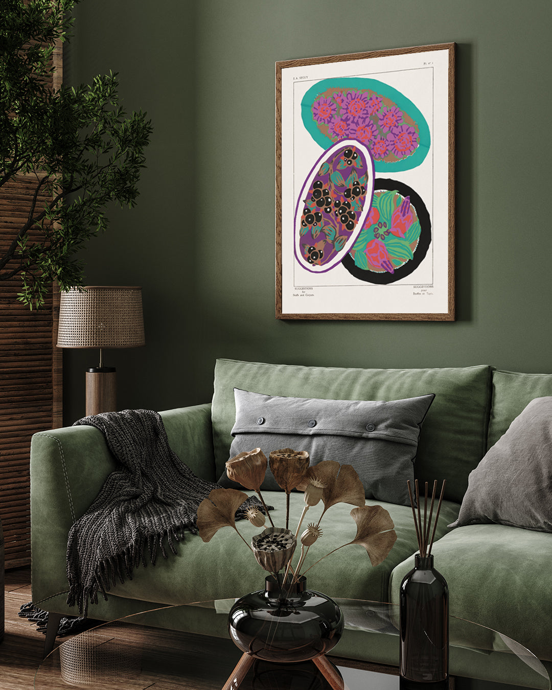 Suggestions for Stuffs and Carpets by E.A. Seguy 3 : 4 Vertical New Premium Wall Art Canvas by MeriDeewar