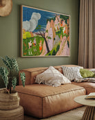 Sugriva Meets Rama And Lakshmana Painting 2 : 3 Horizontal Premium Wall Art Canvas by MeriDeewar