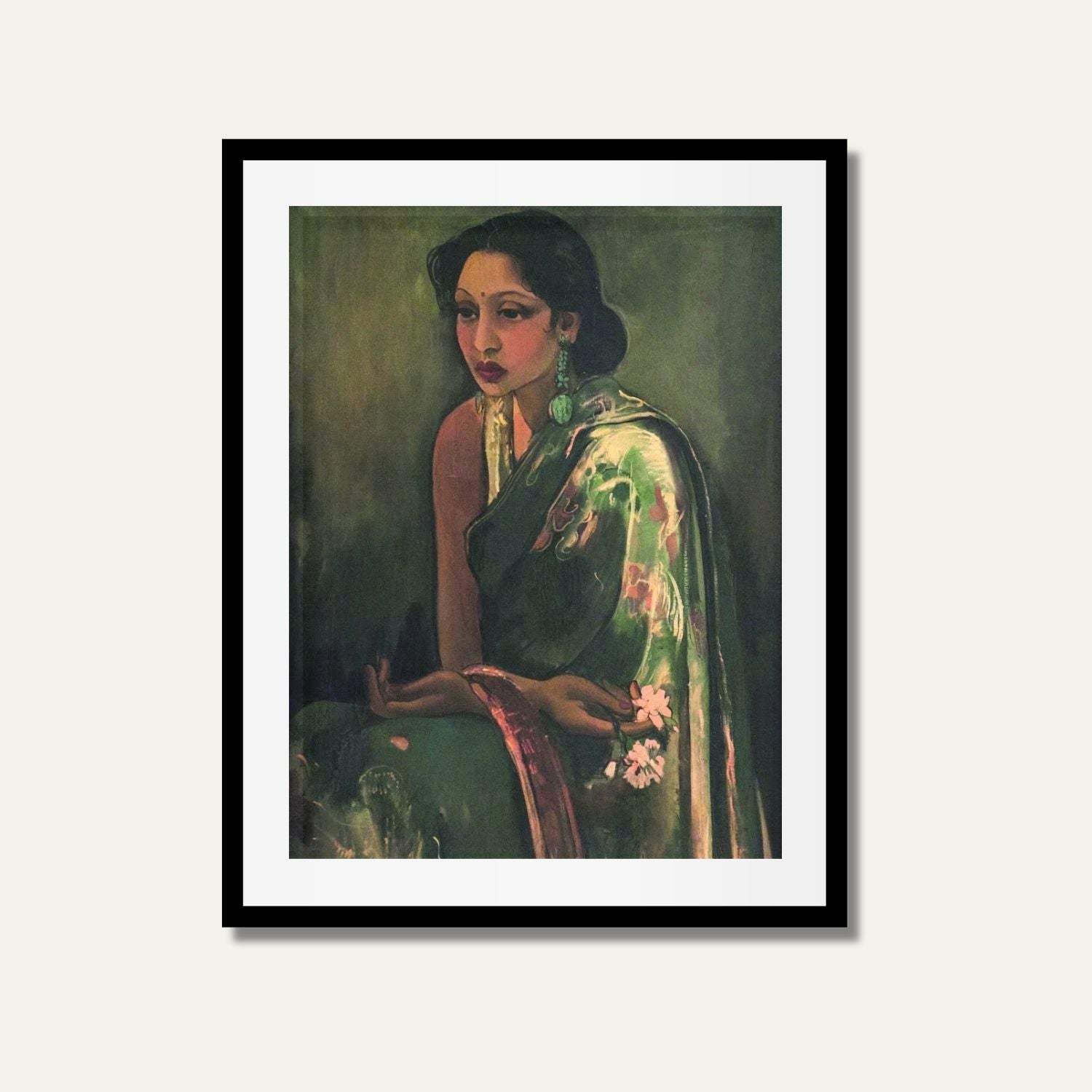 Sumair Painting by Amrita Sher-Gil | Art Print | Meri Deewar 1 : 2 Vertical Premium Wall Art Canvas by MeriDeewar