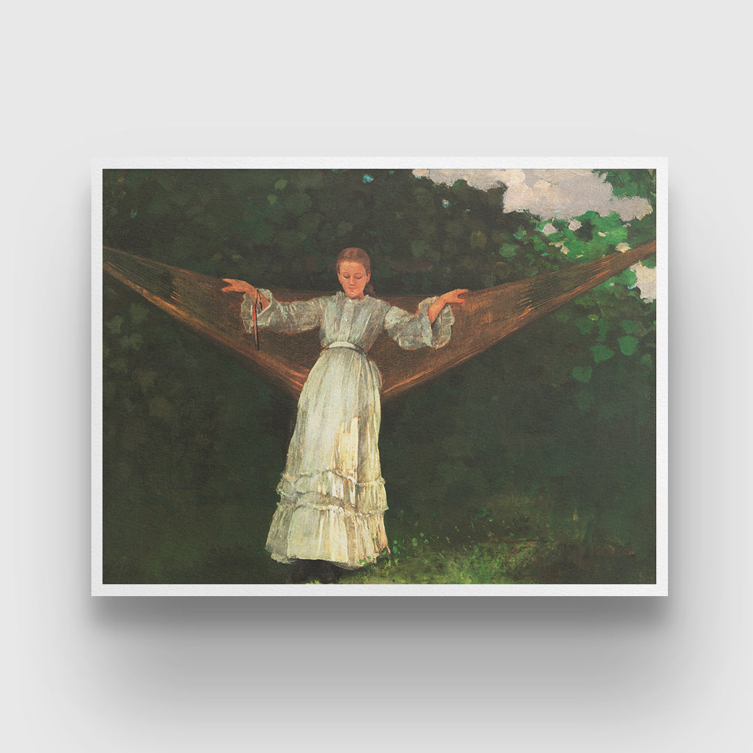 Summer Afternoon Painting By Winslow Homer 3 : 4 Horizontal New Premium Wall Art Canvas by MeriDeewar
