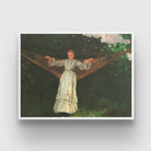 Summer Afternoon Painting By Winslow Homer 3 : 4 Horizontal New Premium Wall Art Canvas by MeriDeewar