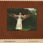 Summer Afternoon Painting By Winslow Homer 3 : 4 Horizontal New Premium Wall Art Canvas by MeriDeewar