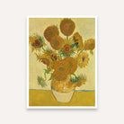 Sunflowers Painting for Living Room | Van Gogh Floral Wall Art | Giclée Print 4 :5 Vertical Premium Wall Art Canvas by MeriDeewar