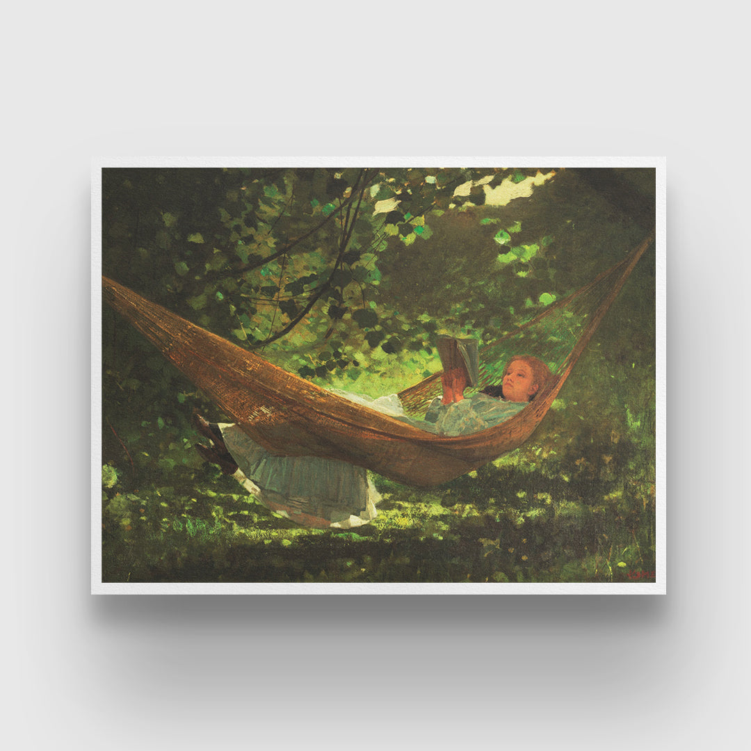 Sunlight And Shadow Painting By Winslow Homer 3 : 4 Horizontal New Premium Wall Art Canvas by MeriDeewar
